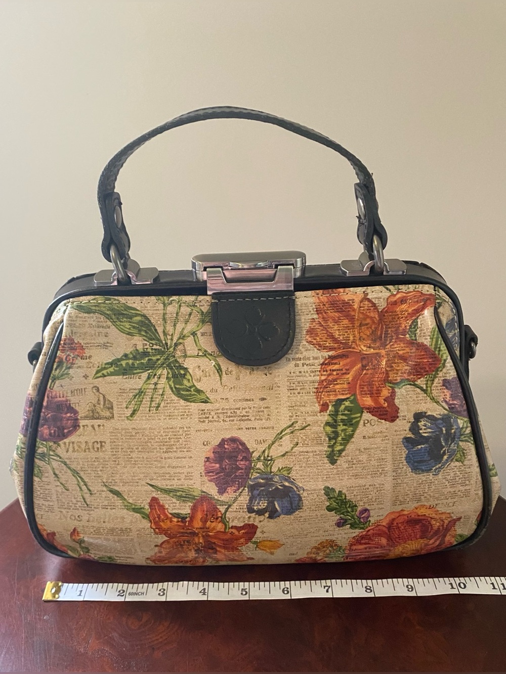 Patricia Nash Gracchi Frame Satchel with Crossbody Strap - Picture 6 of 15